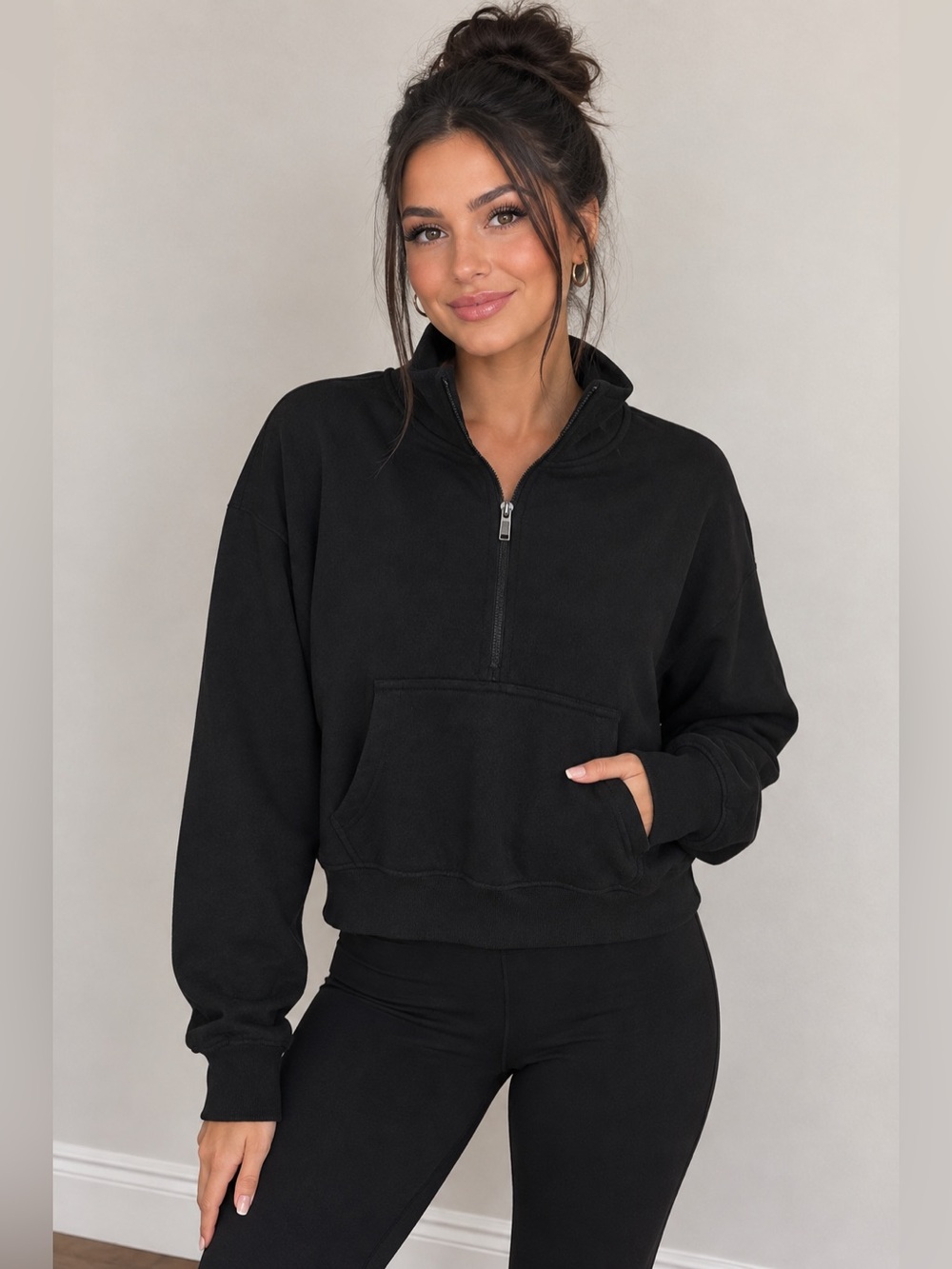 Essential Black Pullover Hoodie Like New